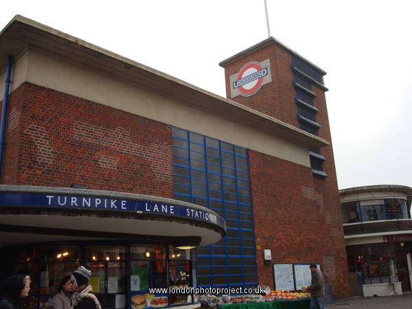 Near the end of the main shopping area is Turnpike Lane.